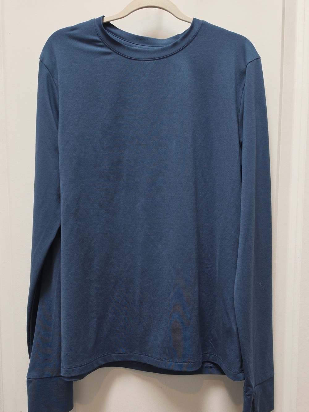 REI Long Sleeve Crewneck Tee in Slate Blue